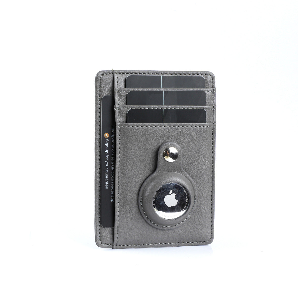 Wallet with Apple AirTag Protective Cover Stand Multifunctional Card Holder Clip Case