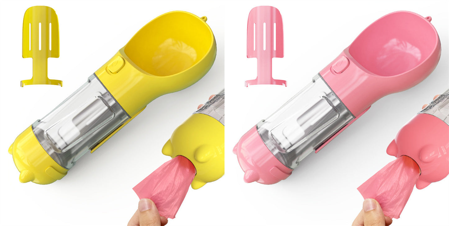 Pet Water Bottle with Bowl - Pet feeder bowl