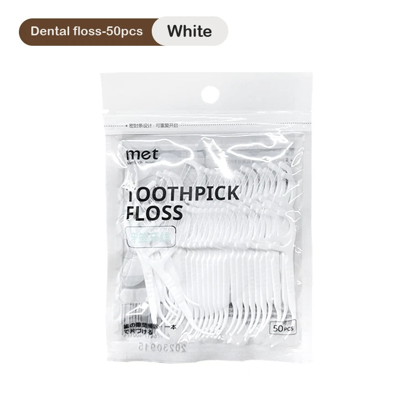 Dental Floss Dispenser – Hygienic, Refillable Floss Holder with Cutter for Home, Travel & Bathroom Use