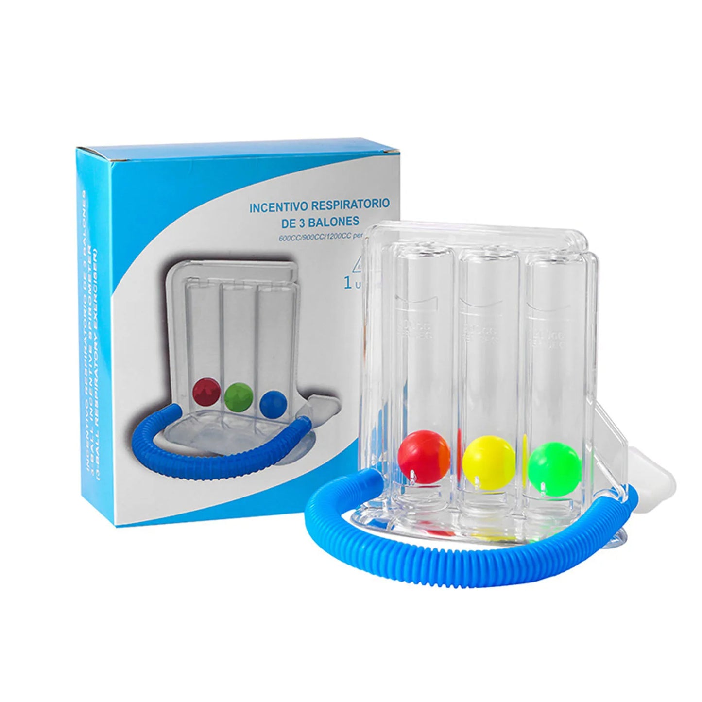 3-Ball Lung Capacity Exerciser – Deep Breathing Respiratory Trainer for Lung Health & Recovery