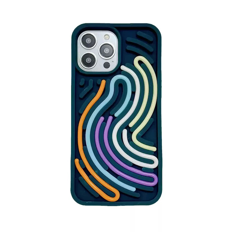 Stress-Relief Phone Case – Soft Silicone Fidget Cover with Bubble Pop Design for iPhone/Android