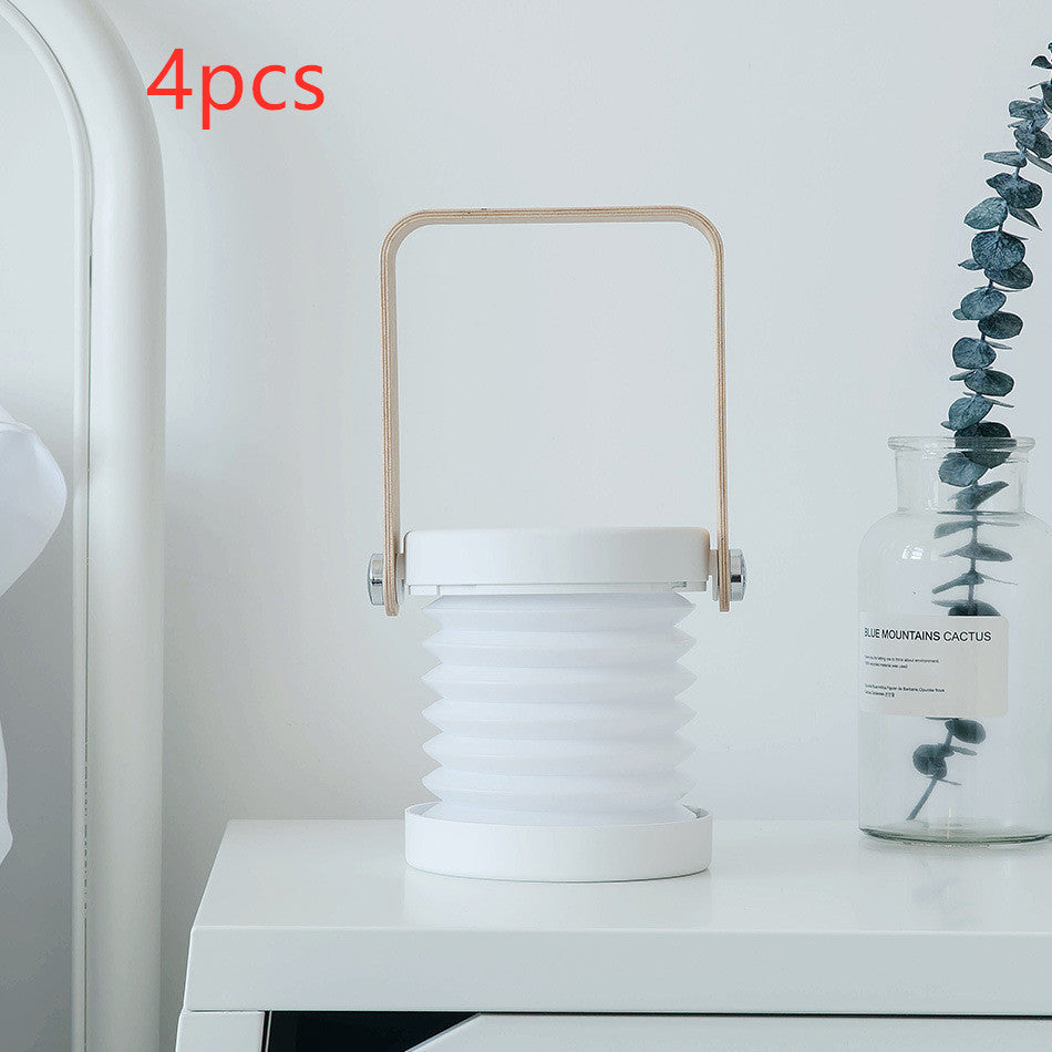 Foldable Touch Dimmable LED Night Light – USB Rechargeable Portable Lamp for Reading & Home Decor