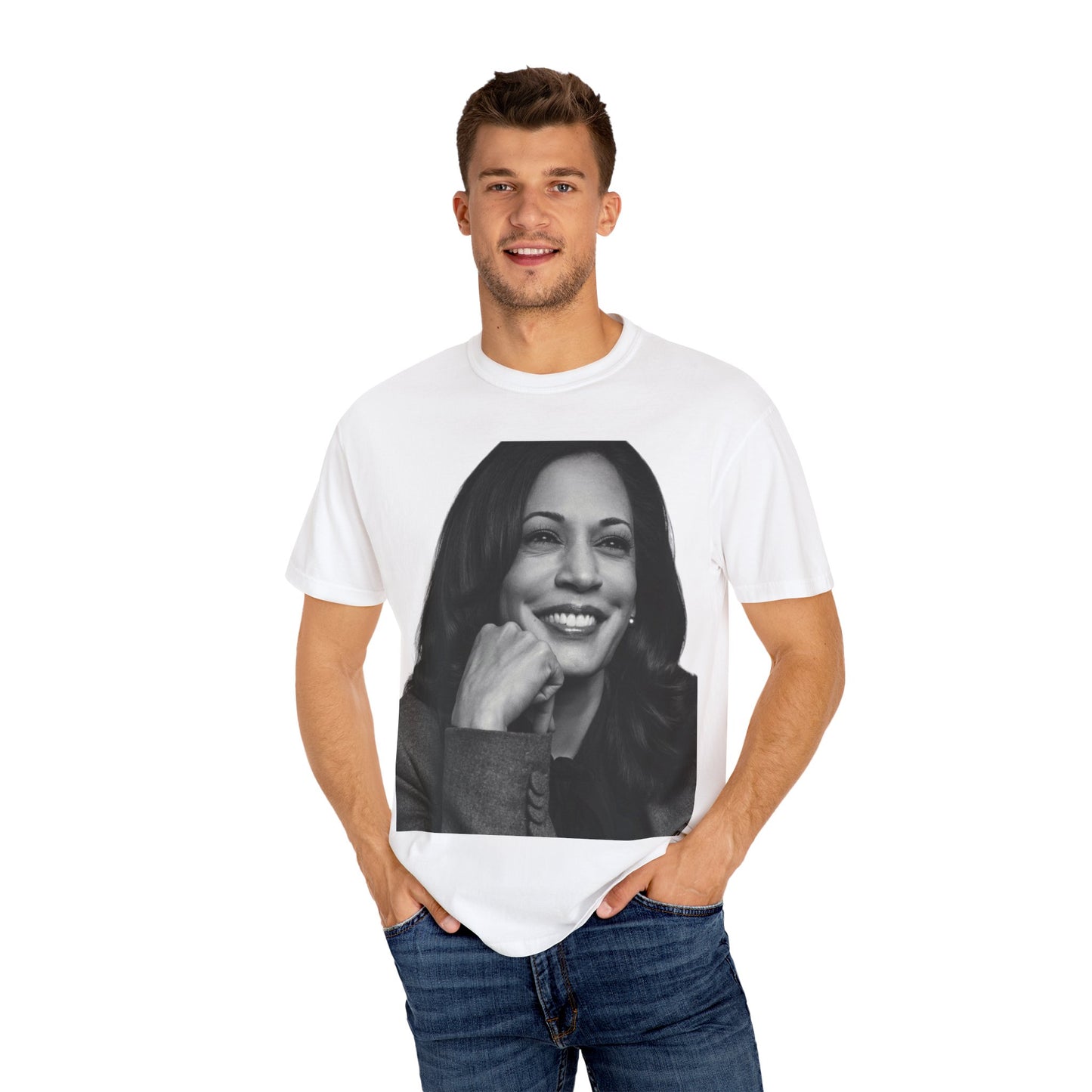 Kamala Harris Unisex Garment-Dyed T-shirt - Election 2024