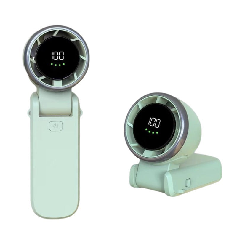 Portable Handheld Turbo Fan – High Power Mini USB Rechargeable Cooling Fan for Travel, Outdoor, Desk & Personal Use