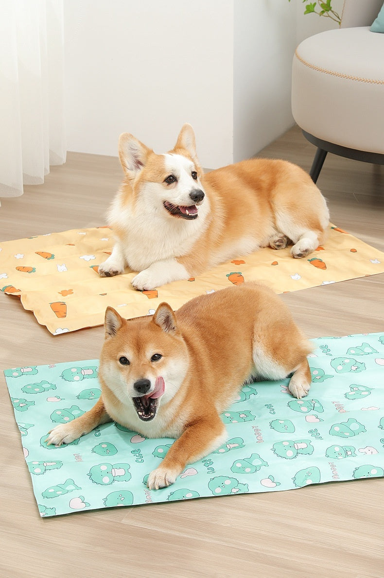 Cooling Gel Dog Ice Pad – Waterproof Pet Mat for Kennel, Crate, Bed, Summer Heat Relief for Dogs