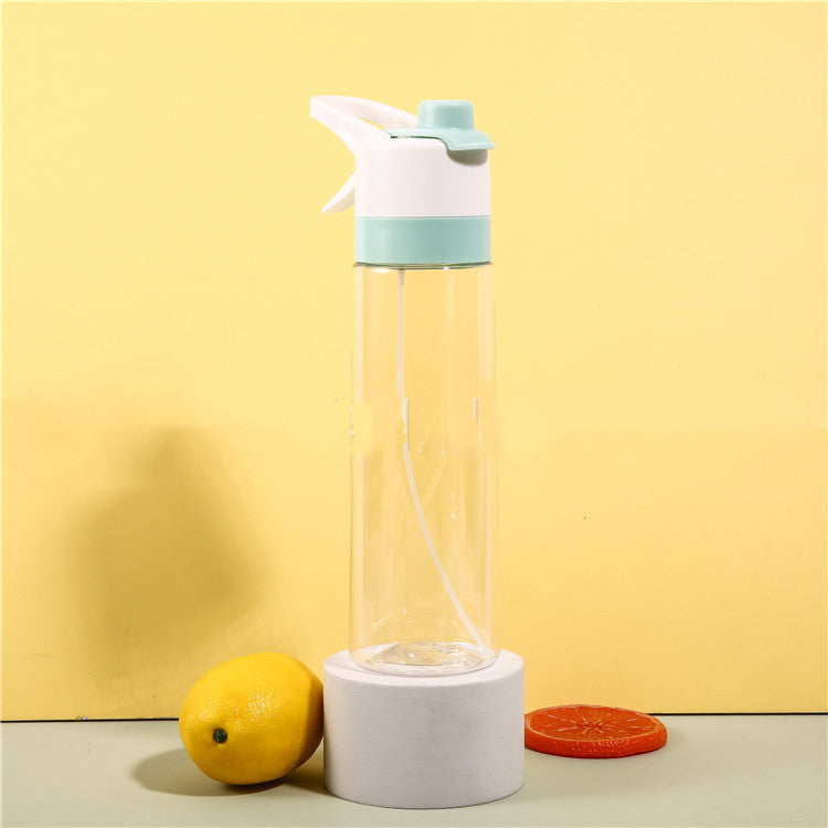 Spray Water Bottle For Girls Outdoor Sport Fitness Water Cup Large Capacity Spray