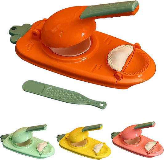 2 in 1 Dumpling Maker – Dough Press and Stuffing Tool for Easy Homemade Dumplings, Ravioli, Pastries