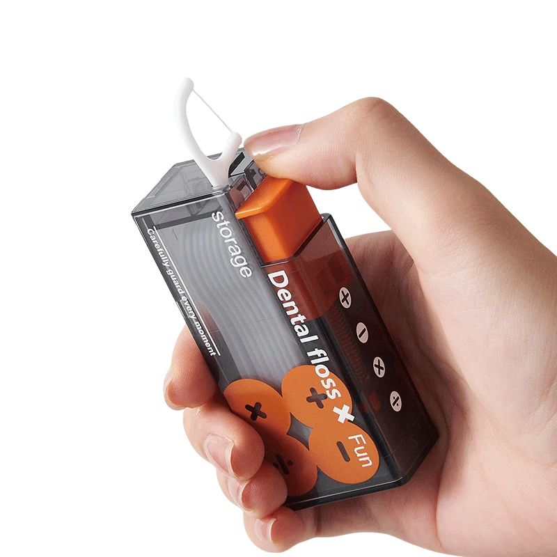 Dental Floss Dispenser – Hygienic, Refillable Floss Holder with Cutter for Home, Travel & Bathroom Use