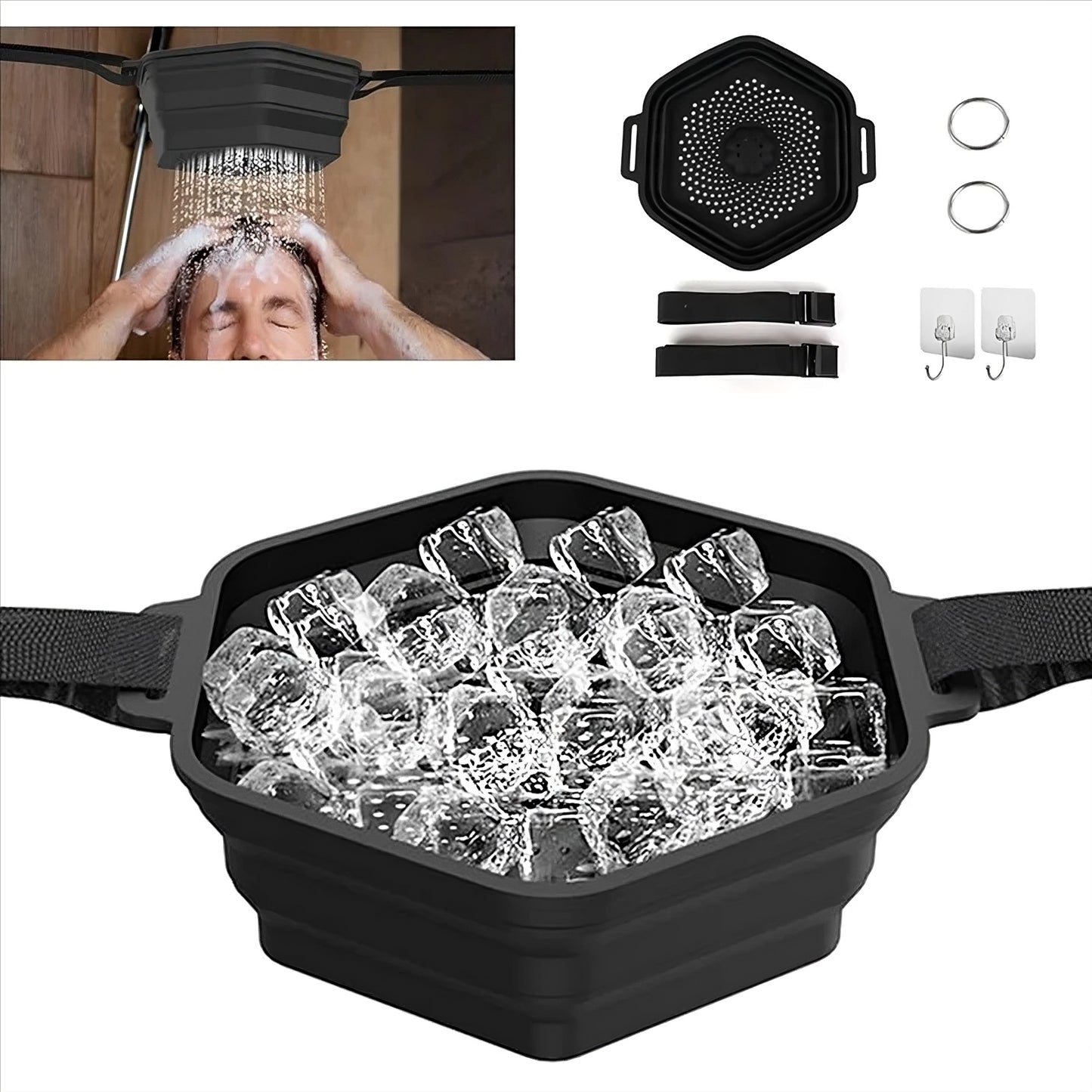 Ice Cold Shower Attachment – Cold Therapy Shower Head for Recovery, Wellness & Energy Boost