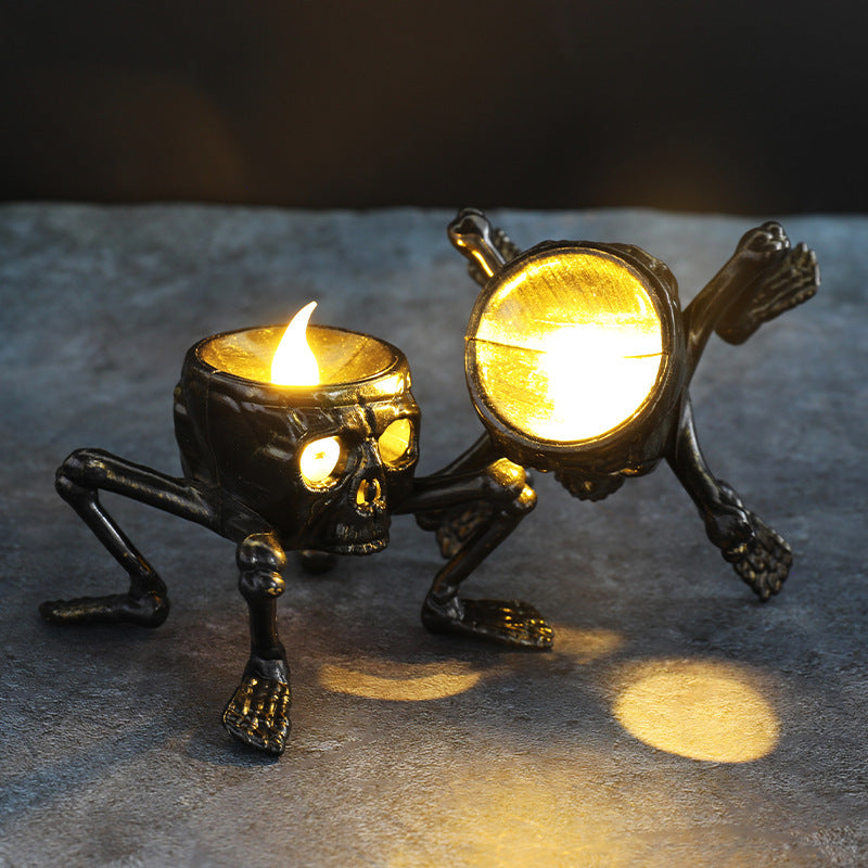 Halloween Candle Skull Hand Lantern Atmosphere Decoration Props Skull Foot Night Lantern