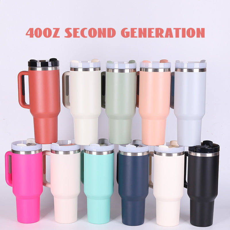 Spill Proof Vacuum Coffee Cup - Tumbler With Lid Tapered Mug - Mug Suitable For Car Gym Office Travel