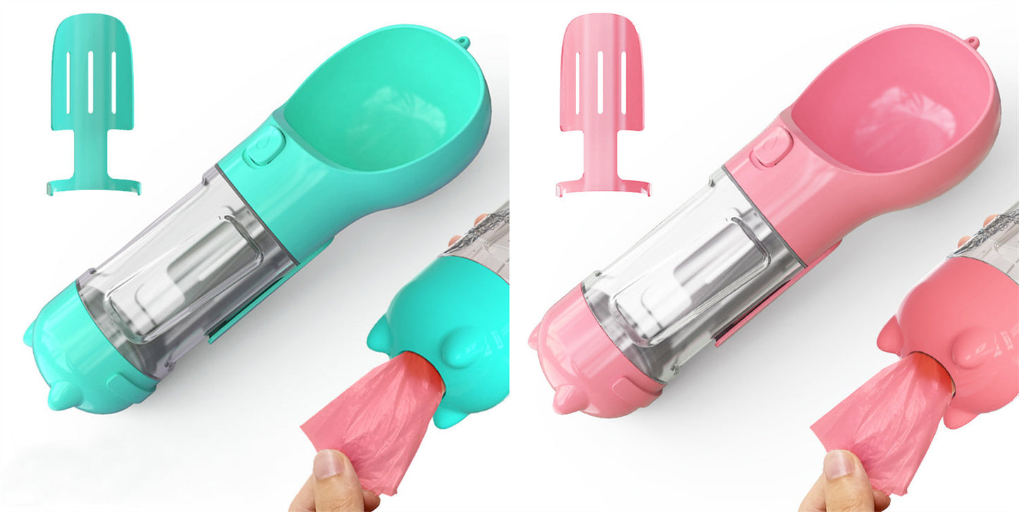 Pet Water Bottle with Bowl - Pet feeder bowl
