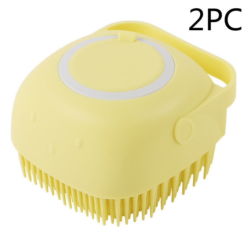 Silicone Dog Bath Brush - Silicone Dog Brush for Bathing - Pet Accessories
