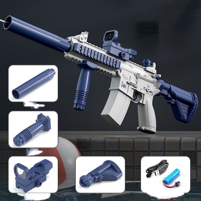 Summer Fully Automatic Electric Water Gun – Rechargeable Long-Range Continuous Firing, Perfect Party Game & Kids Gift