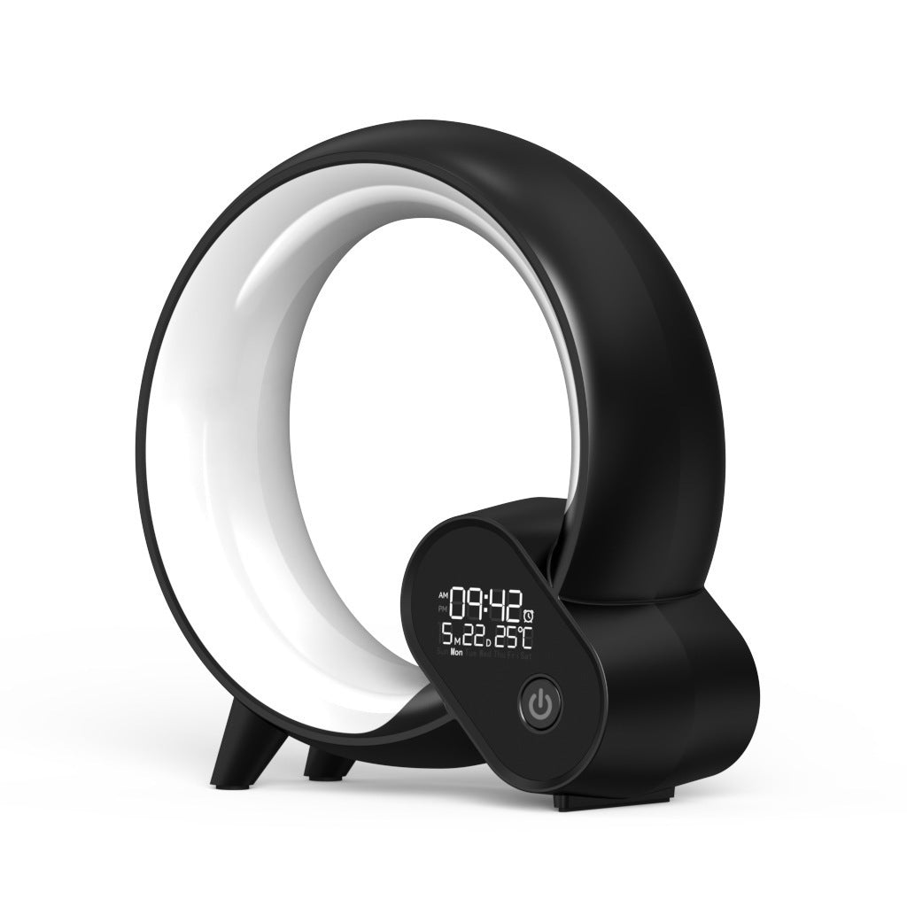Digital Display Alarm Clock Bluetooth Audio Intelligent Wake-up Q Colorful Atmosphere Light