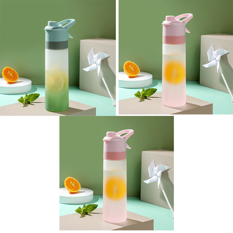 Spray Water Bottle For Girls Outdoor Sport Fitness Water Cup Large Capacity Spray