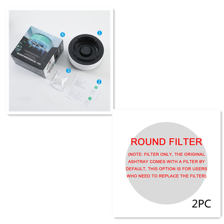 Smoke Removal Air Purifier Ashtray – Portable Anion Automatic Purification Gadget for Car and Home Use