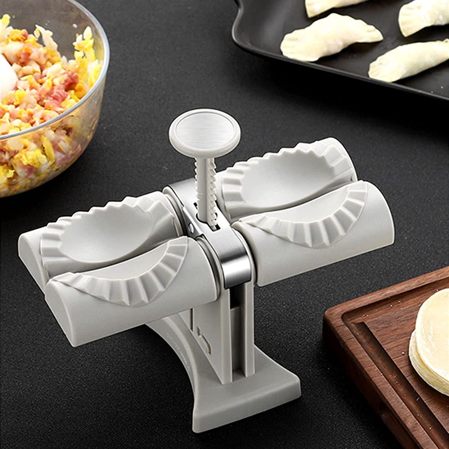 Dumpling Mould Double Head Dumpling Mold Lazy Artifact Manual Press Noodle Dumpling Maker