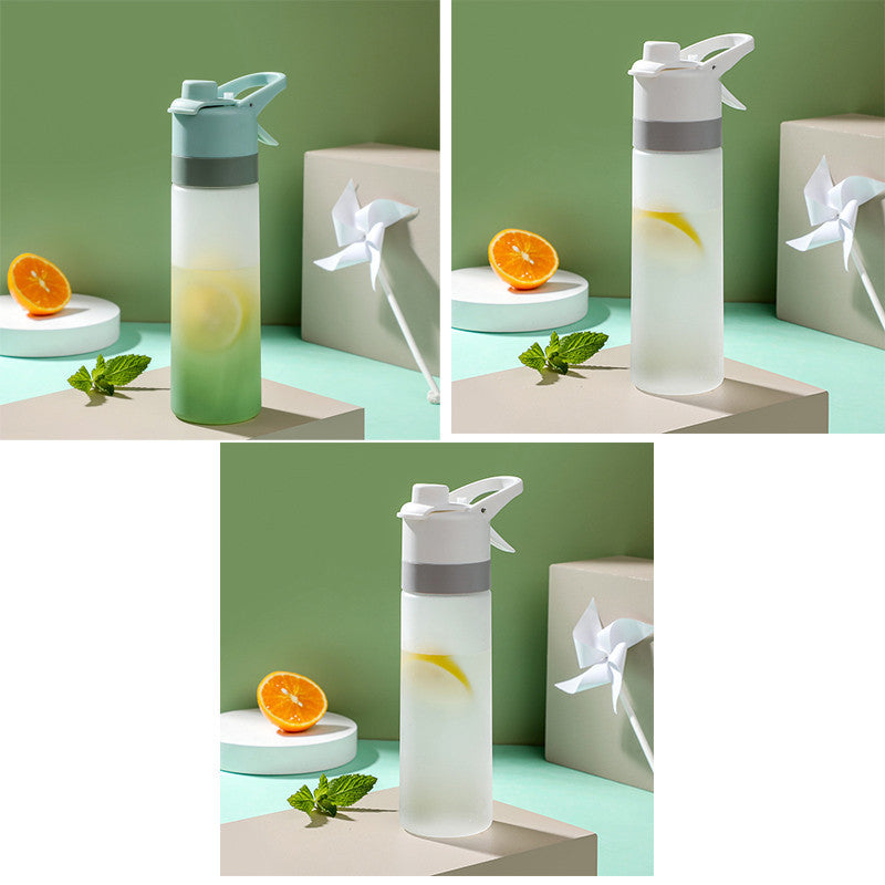 Spray Water Bottle For Girls Outdoor Sport Fitness Water Cup Large Capacity Spray