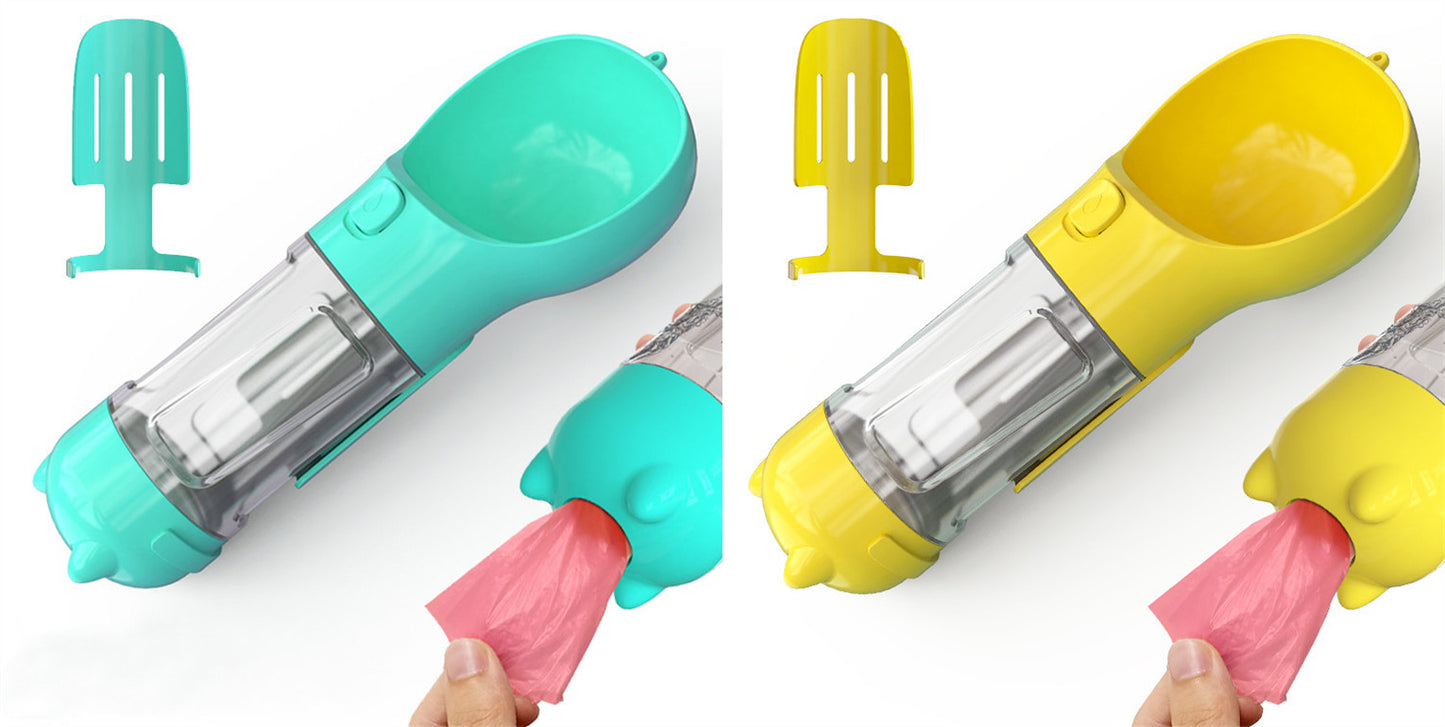 Pet Water Bottle with Bowl - Pet feeder bowl