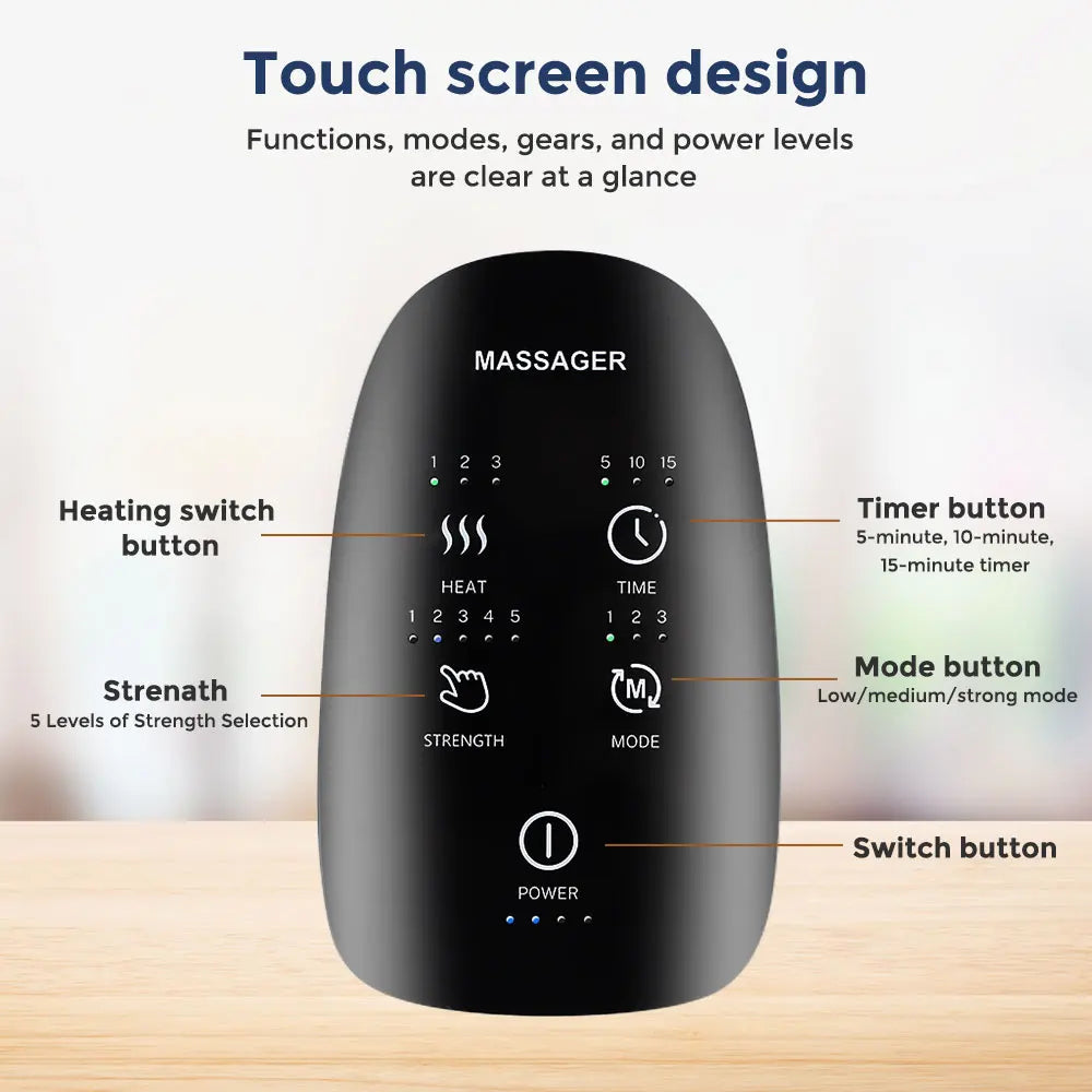 Wireless Electric Hand Massager for Pain Relief, Compression Therapy, Arthritis & Finger Stress