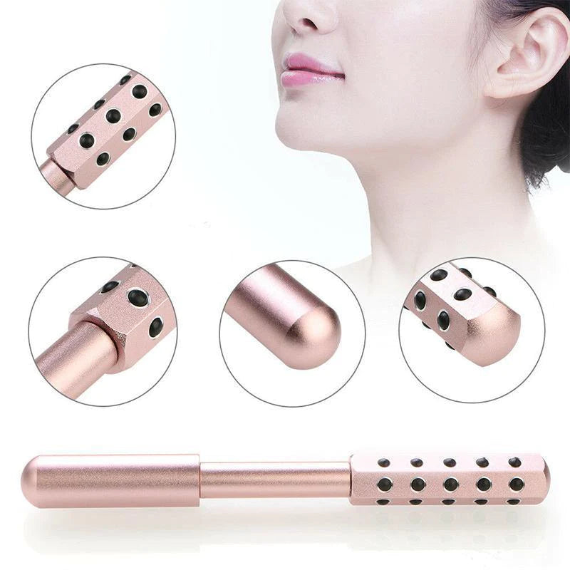 Germanium Beauty Roller for Face – Anti-Aging Skin Tightening Tool, Facial Massage Stick Lifter