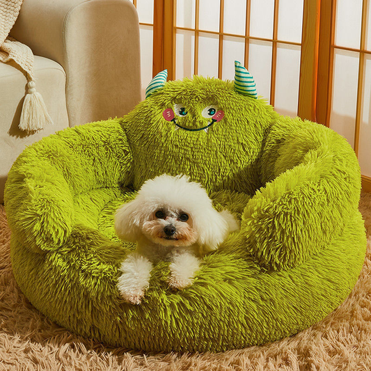 Round Plush Pet Bed
