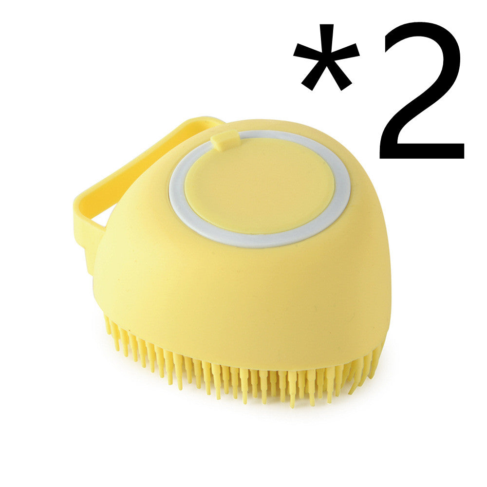 Silicone Dog Bath Brush - Silicone Dog Brush for Bathing - Pet Accessories