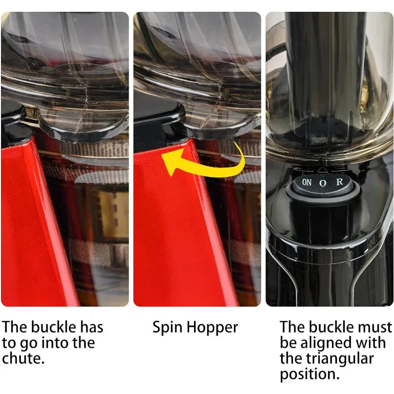 OverTwice Slow Masticating Juicer Cold Press Juice Extractor for Fruit Vegetables juicer