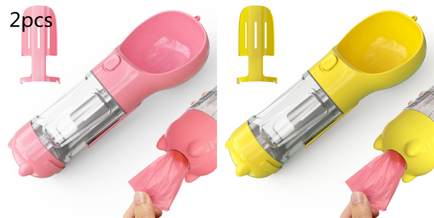 Pet Water Bottle with Bowl - Pet feeder bowl