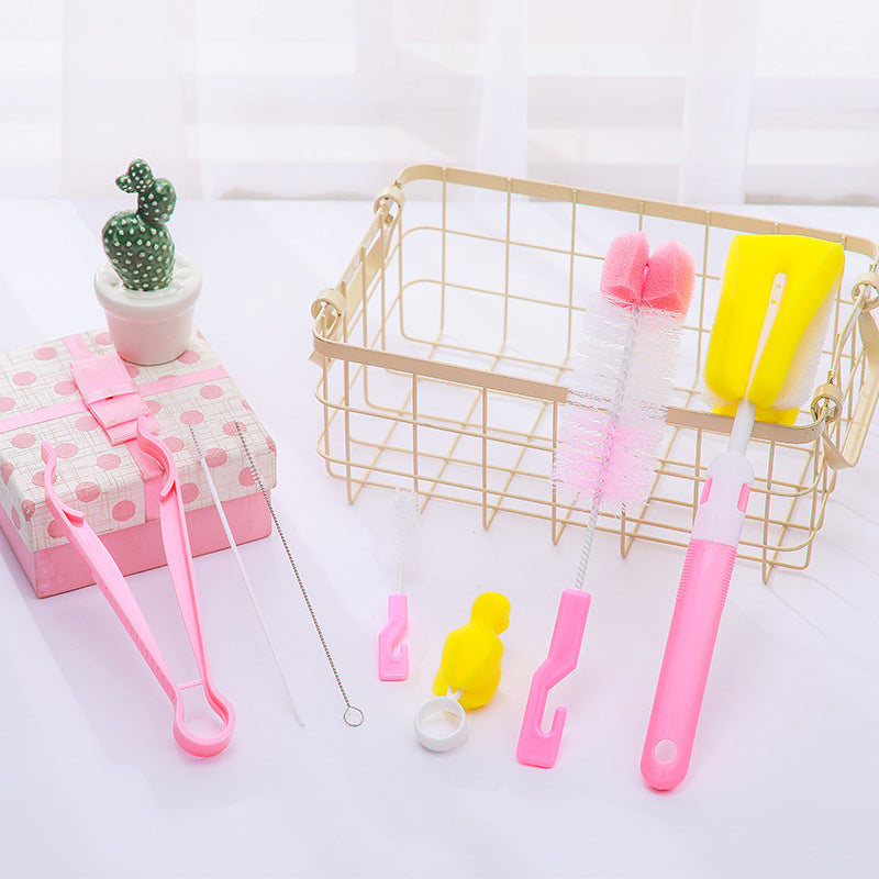 Bottle brush set, Milk bottle brush seven-piece suit