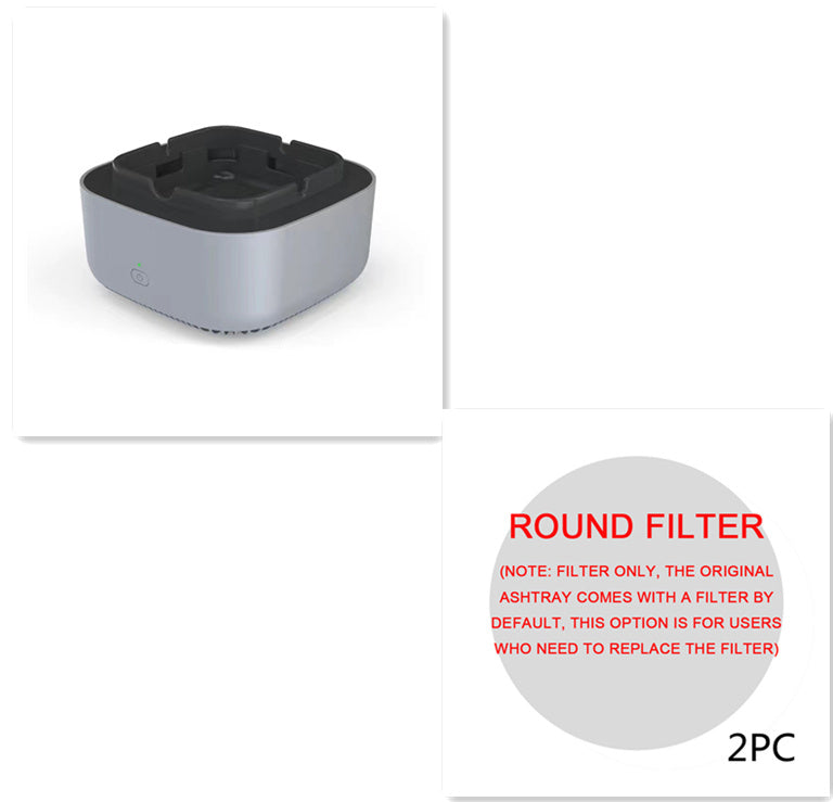 Smoke Removal Air Purifier Ashtray – Portable Anion Automatic Purification Gadget for Car and Home Use
