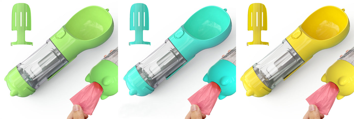 Pet Water Bottle with Bowl - Pet feeder bowl