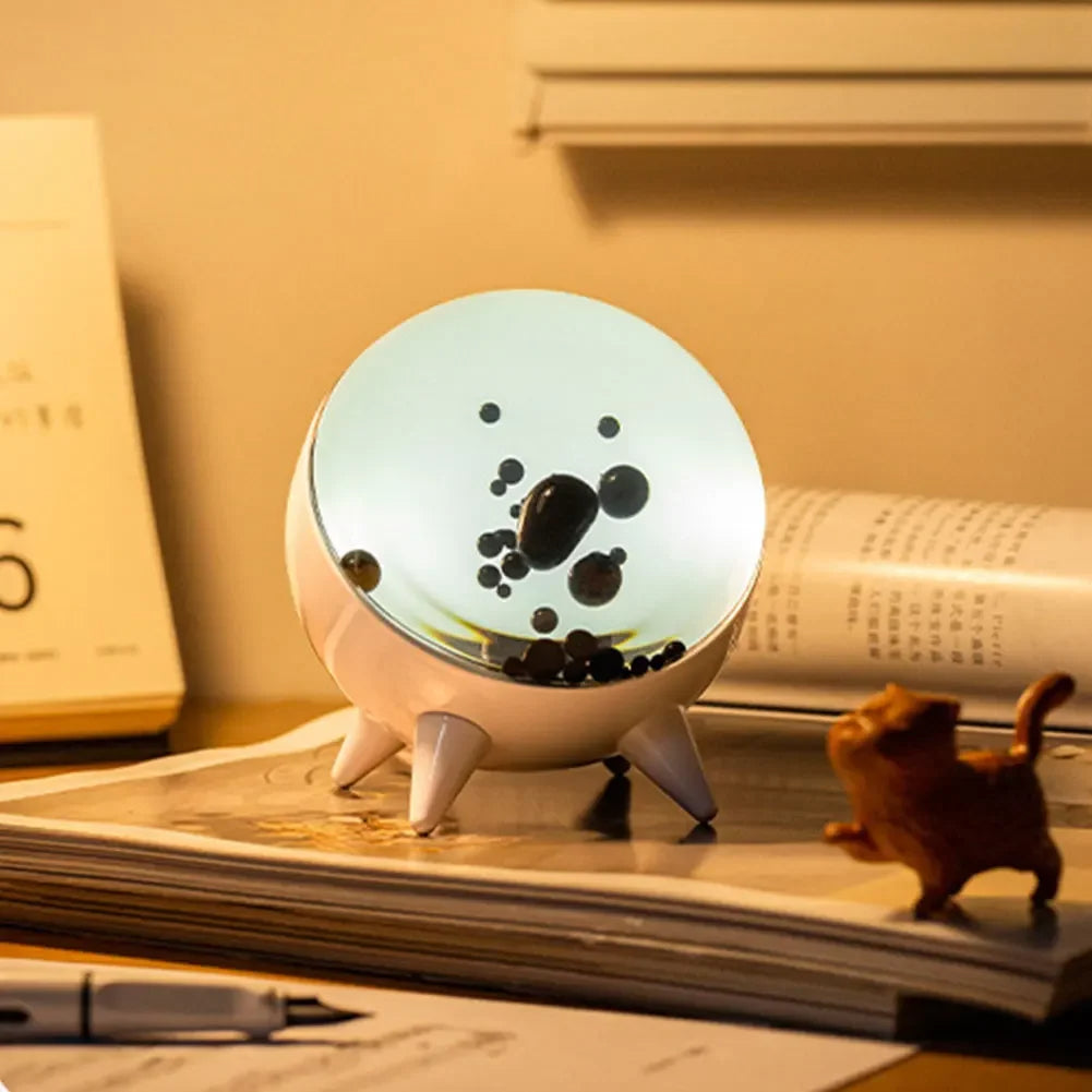 Ferrofluid Music Rhythm Speaker Lamp | Sound Reactive Liquid Display, LED Mood Light Bluetooth Speaker