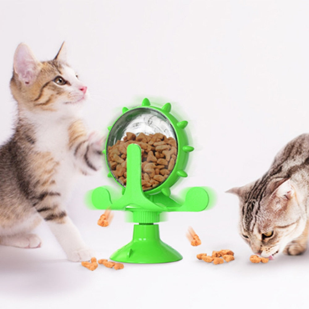 Pet Feeding Interactive Wheel for Dogs & Cats, Slow Feeder, Fun Puzzle Toy for Mental Stimulation