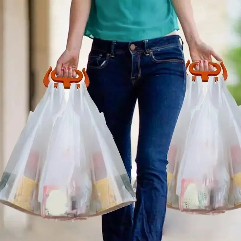 Heavy Duty Grocery Bag Handle Carrier | Comfortable Grip Shopping Bag Holder for Multiple Bags