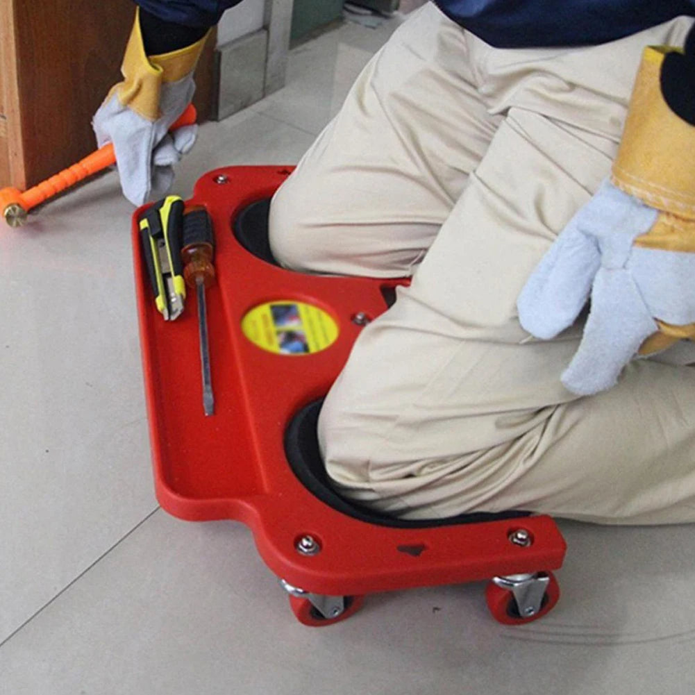 Rolling Knee Pads with Wheels for Flooring, Gardening, Construction, Mechanic & Home Repair Work