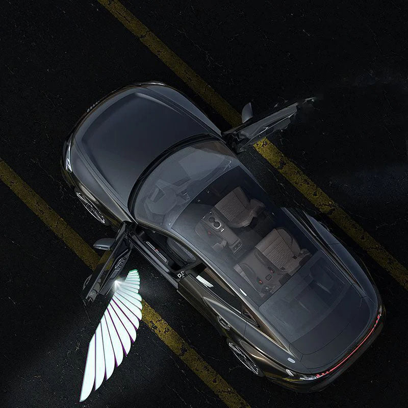 Car Angel Wings LED Lights – Stylish Decorative Brake Tail Light Strip for Car Modification