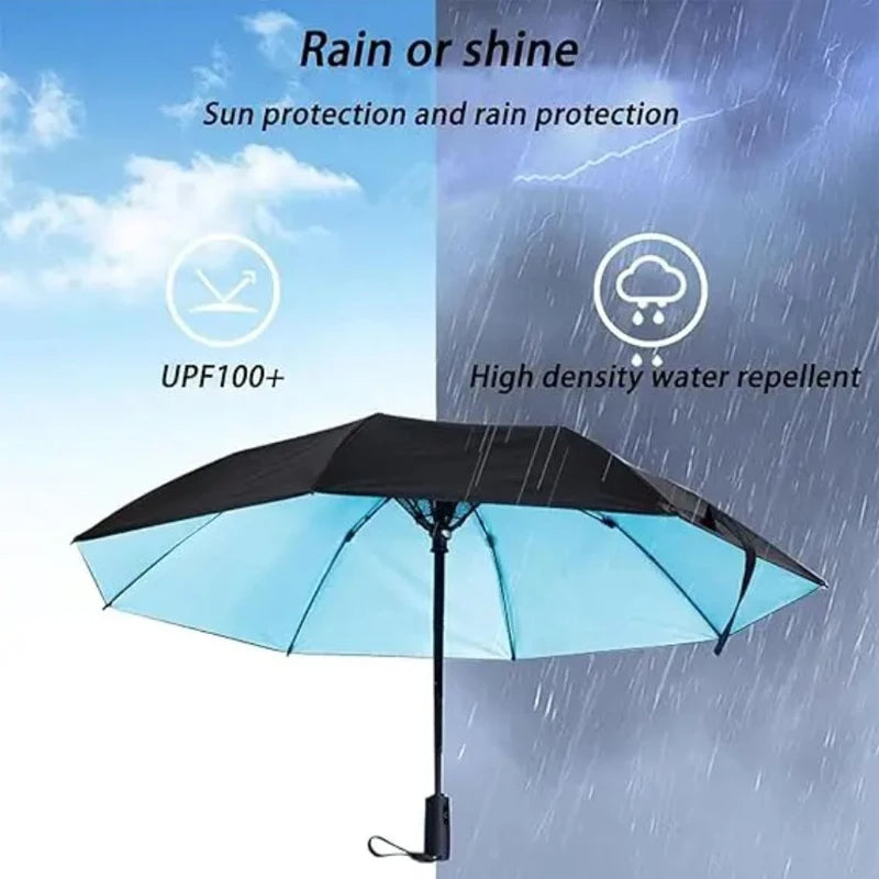 Portable Umbrella with Fan & Misting – Cooling Sun Shade for Outdoor Travel & Summer Heat