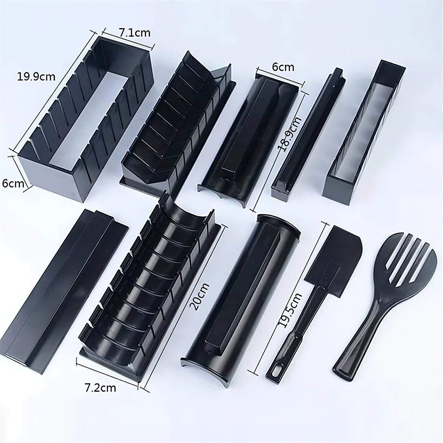 Sushi Maker Kit – Easy DIY Sushi Roll Maker, Includes Bamboo Mat, Rice Paddle & Recipe Guide for Home Sushi Making