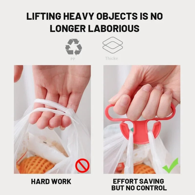 Heavy Duty Grocery Bag Handle Carrier | Comfortable Grip Shopping Bag Holder for Multiple Bags