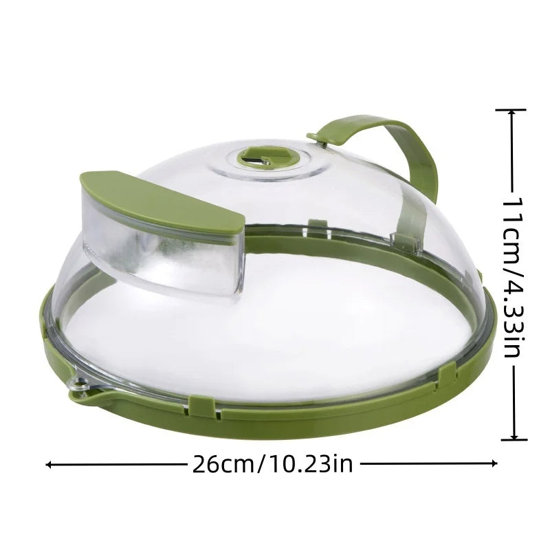Microwave Food Cover – Collapsible Microwave Plate Lid with Steam Vents for Splatter Protection