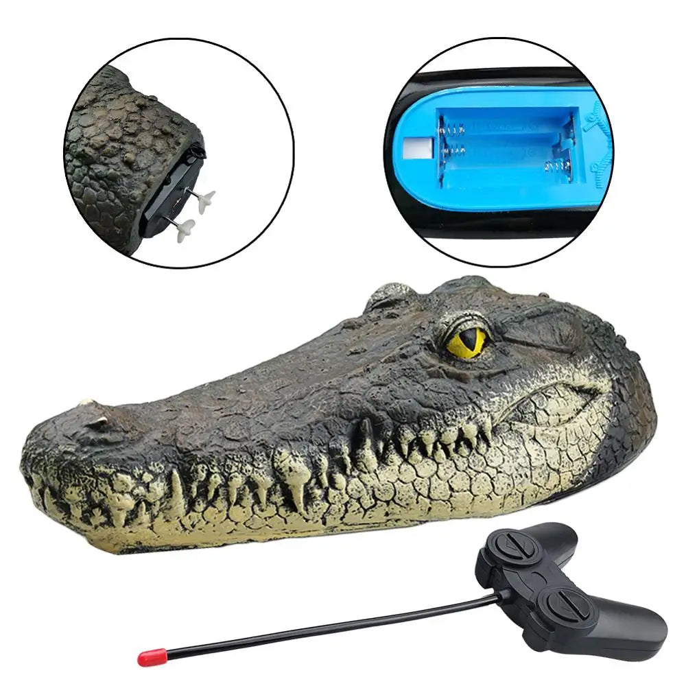 Crocodile Head RC Boat for Pools & Lakes – Realistic Remote Control Prank Toy for Kids & Adults