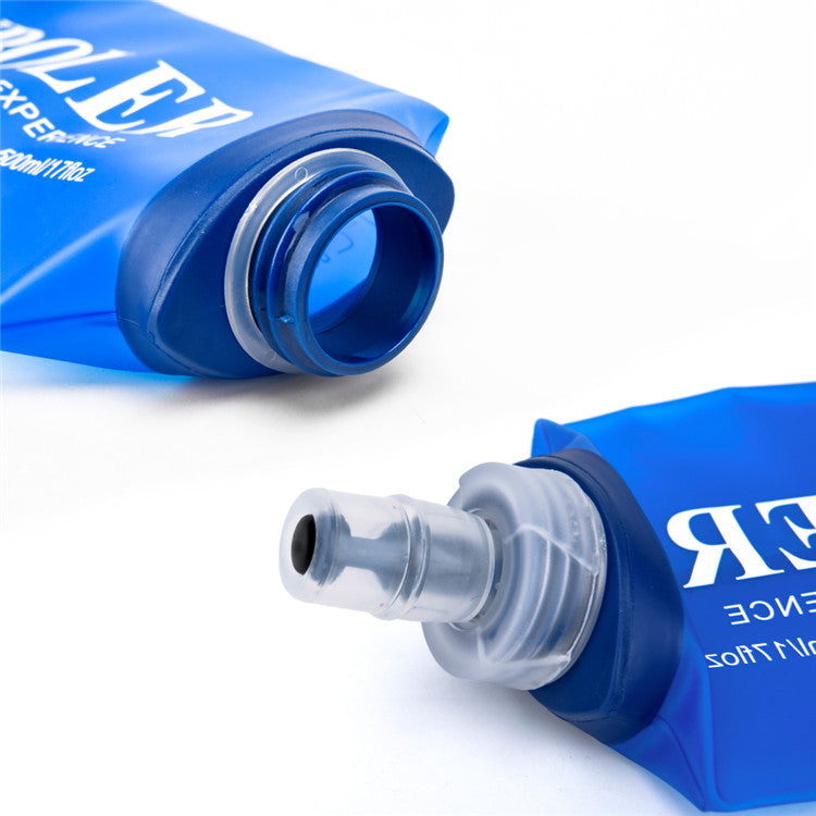 Foldable Water Bottle for Running - Portable Leakproof Sports Hydration Bottle for Gym, Hiking, Travel & Outdoor Use