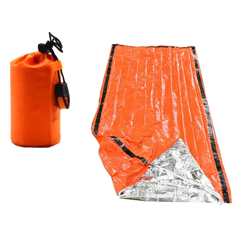 Emergency Sleeping Bag Thermal Survival Blanket | Lightweight Waterproof Bivy Sack for Camping & Hiking