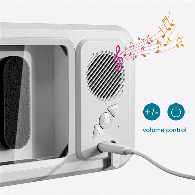 Shower Phone Holder with Speaker – Waterproof Wall Mount Case for Bathroom, Touch Screen & Music