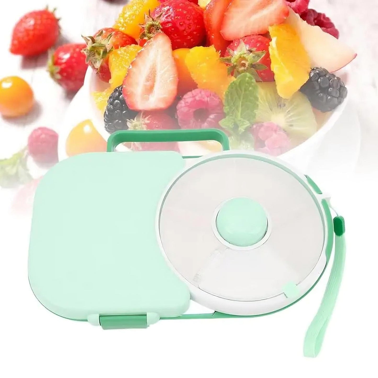Rotating Kids Lunchbox – Leakproof Bento Tray with Compartments for School Snacks & Meals