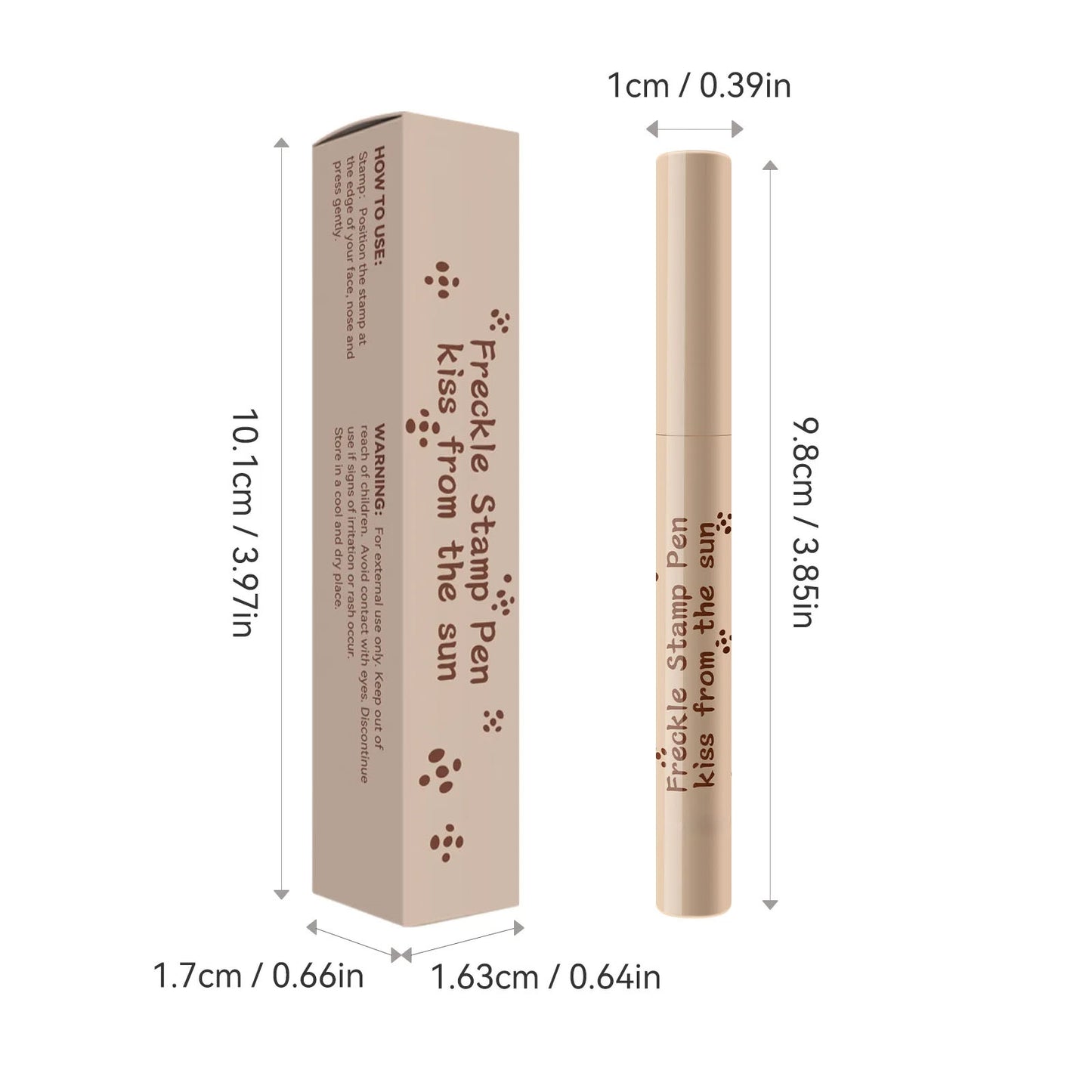 Waterproof Freckle Pen – Natural Freckles Makeup for Face, Long-lasting, Smudge-Proof, Beauty Tool