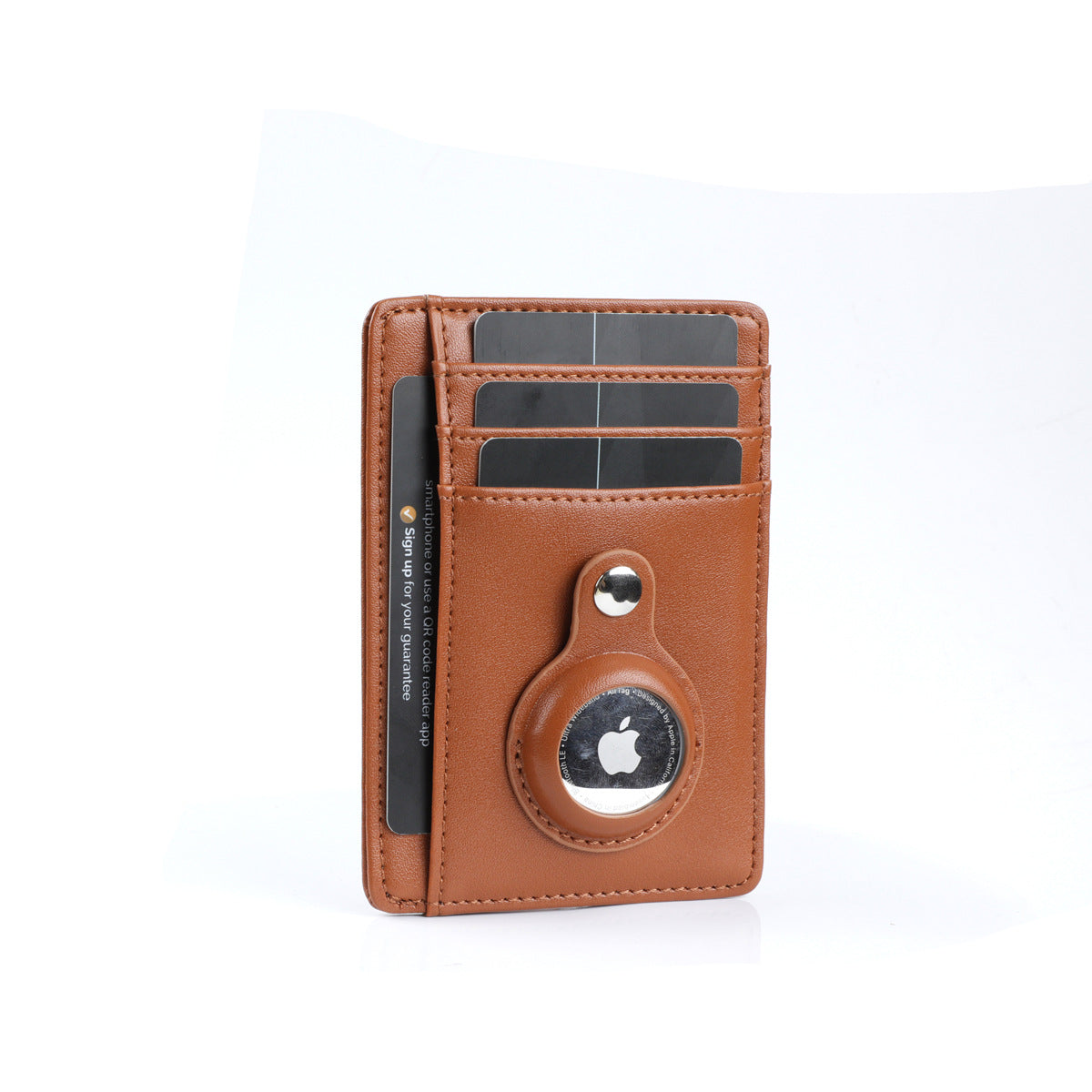 Wallet with Apple AirTag Protective Cover Stand Multifunctional Card Holder Clip Case