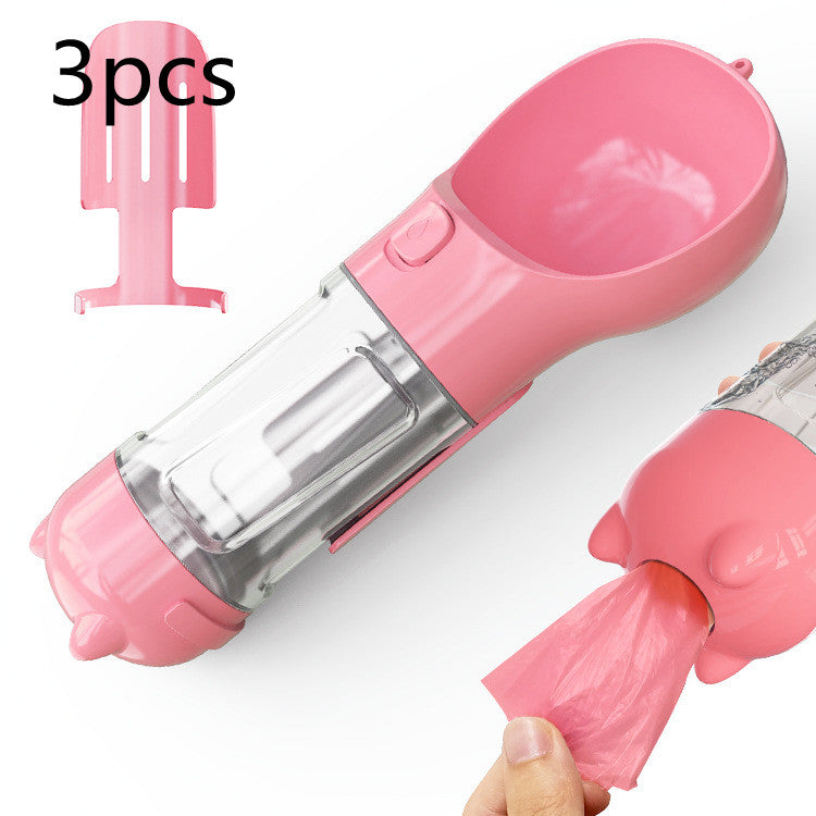 Pet Water Bottle with Bowl - Pet feeder bowl
